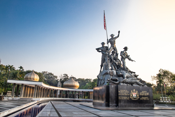 Tugu Negara monument, a popular public structure tourist destination in Kuala Lumpur, Malaysia